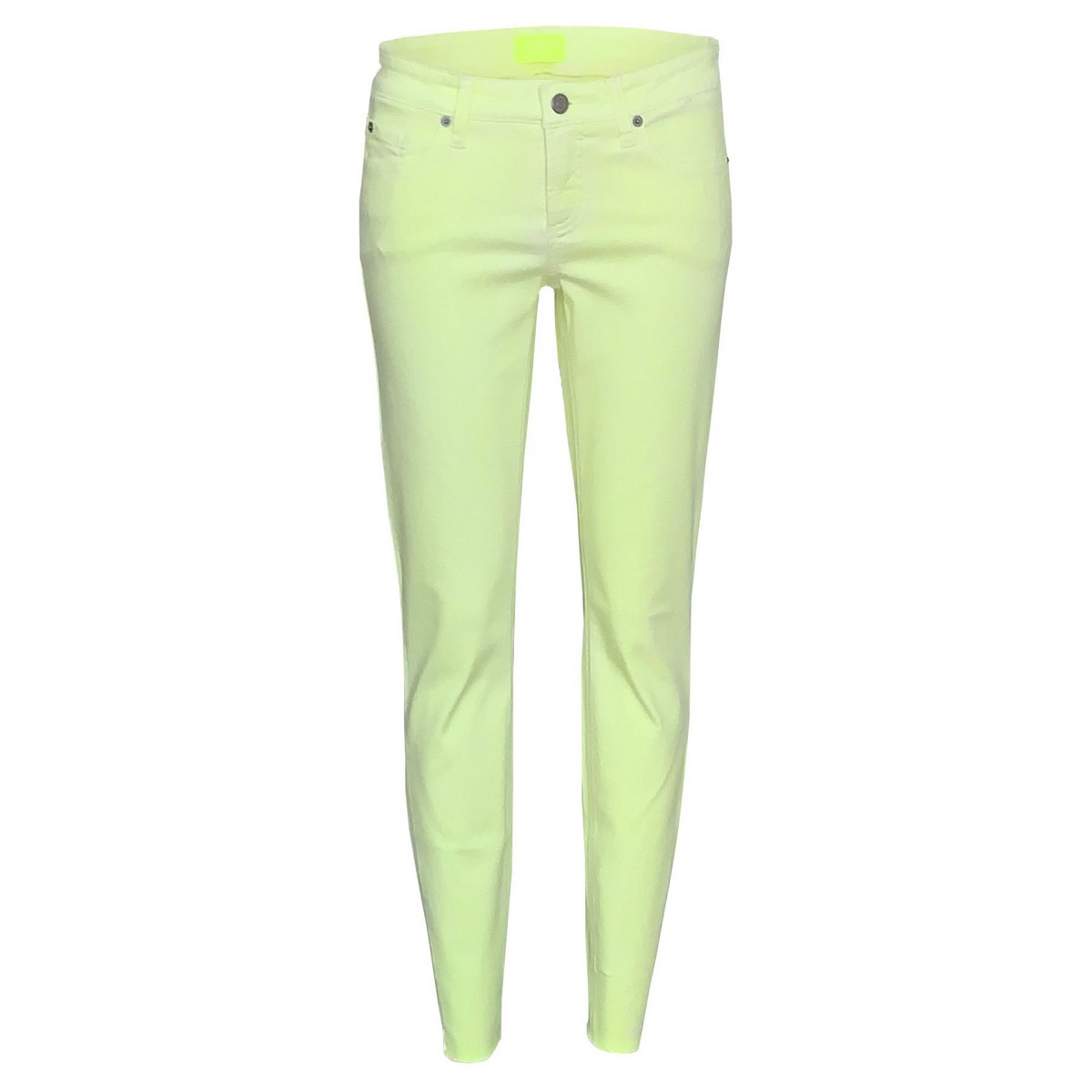 Cambio Jeans • neon gele slim fit jeans Liu • shop BOLLYWOLLY