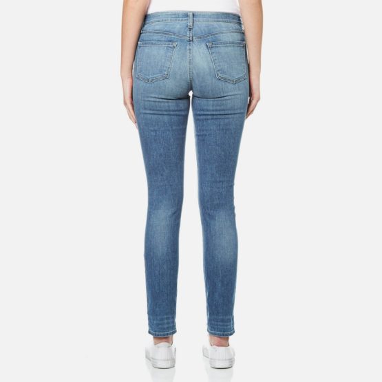 J Brand • blauwe skinny leg mid-rise jeans