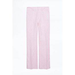 Zadig & Voltaire • roze pantalon met luipaarden print