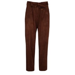 Cambio • bruine ribfluwelen broek met hoge taille