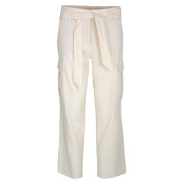 Cambio • witte linnen broek Kaia met cargo zakken