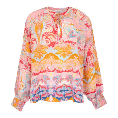 Princess goes Hollywood • roze zijden tuniek paisley