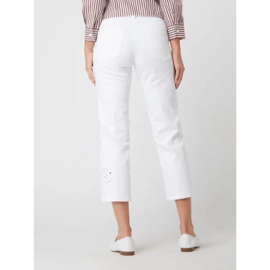Cambio • witte jeans Paris Straight Cropped