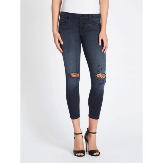 J Brand • blauwe Low-Rise crop skinny jeans