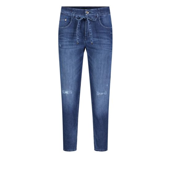 MAC • blauwe MINA jeans met beschadigingen