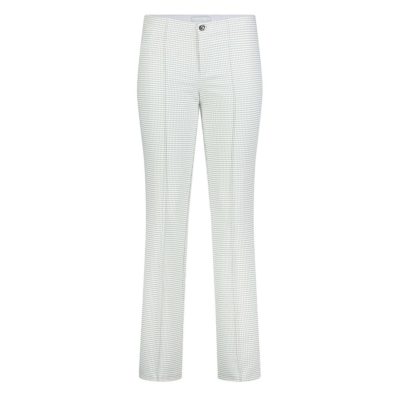 MAC • Anna Boot pantalon in wit en kaki