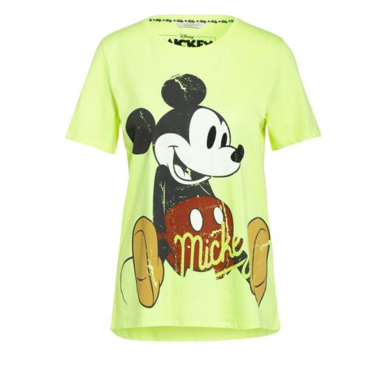 Frogbox • neon geel shirt met Mickey