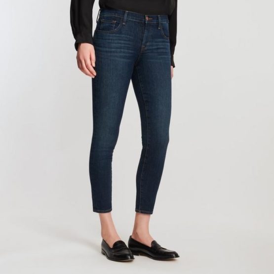 J Brand • blauwe 835 mid-rise cropped skinny jeans