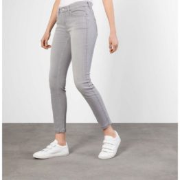 MAC • lichtgrijze skinny jeans DREAM met studs