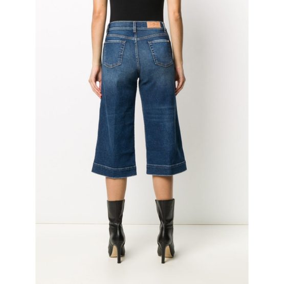 7 for all Mankind • blauwe culotte jeans