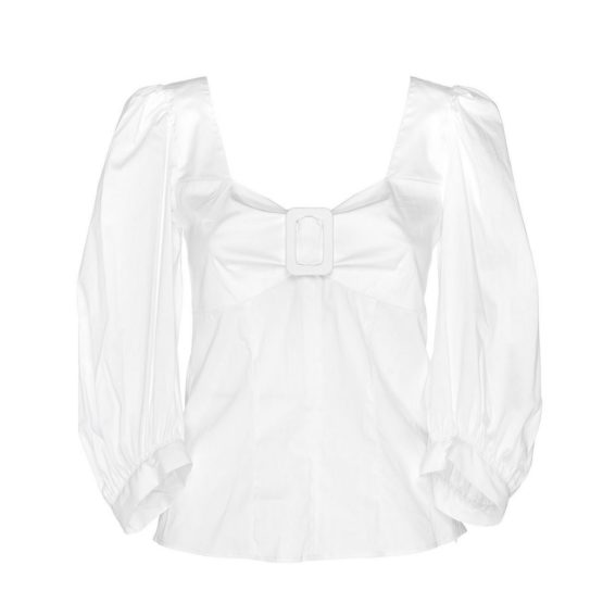 Nenette • witte blouse met gesp