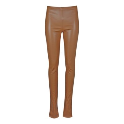 Eight Paris • beige leerlook broek