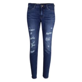 MAC • blauwe SKINNY jeans met beschadigingen