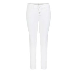 MAC • witte DREAM SLIM button fringe jeans