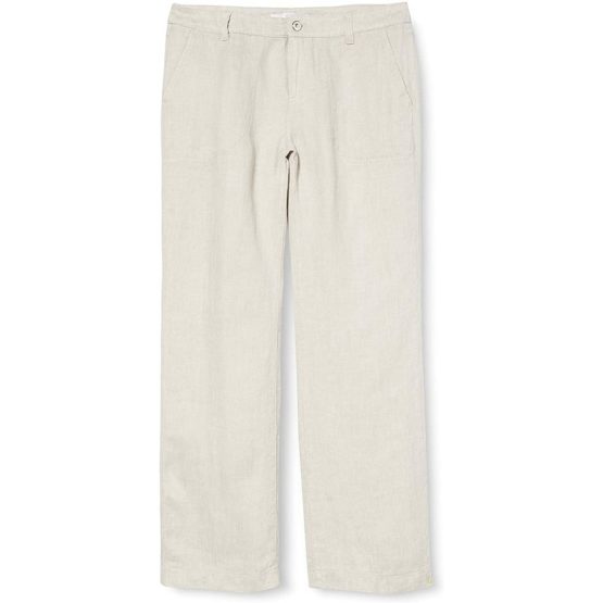 MAC • beige linnen pantalon Nora cropped