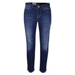 MAC • blauwe SLIM jeans met beschadigingen
