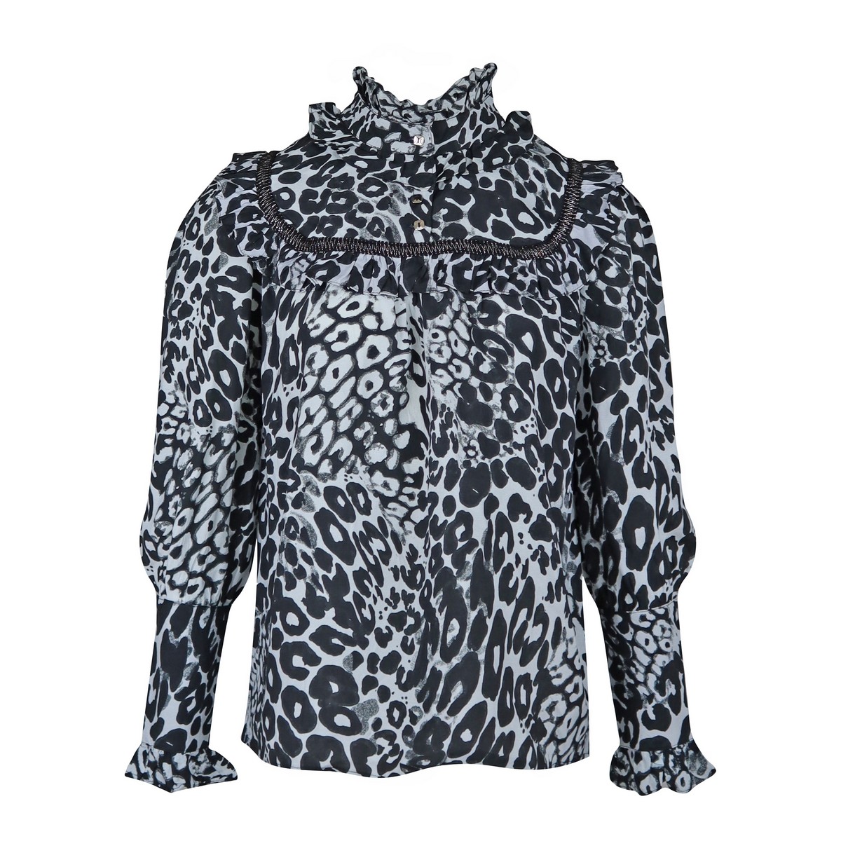 ByDanie • Blouse Met Luipaard Motief • Xs