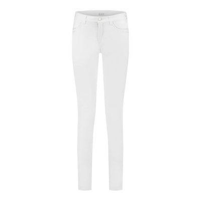 MAC • witte broek MELANIE rivet