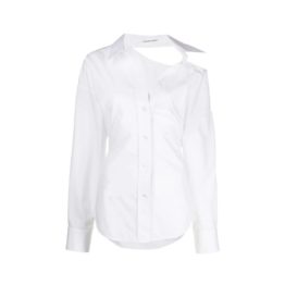 AlexanderWang.T • witte blouse met open nek en open rug