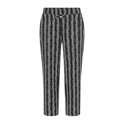 MAC • zwart wit gestreepte EASY CULOTTE broek