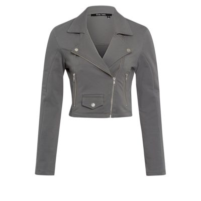 Marc Aurel • sweat biker jasje in grijs