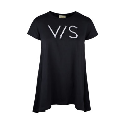 Verysimple • zwart t-shirt met v/s
