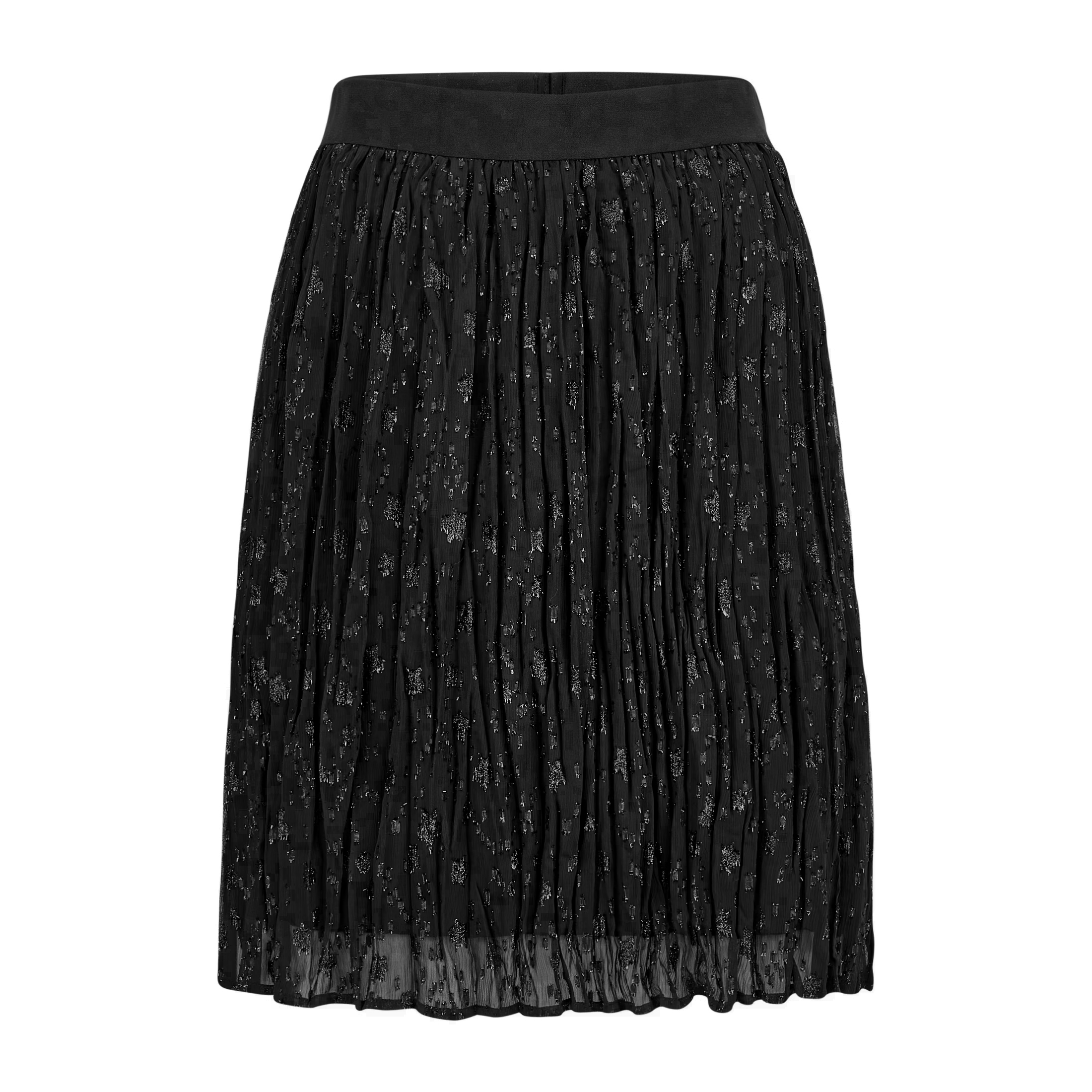 Marc Aurel • Zwarte Rok Met Metalic Motief • 36