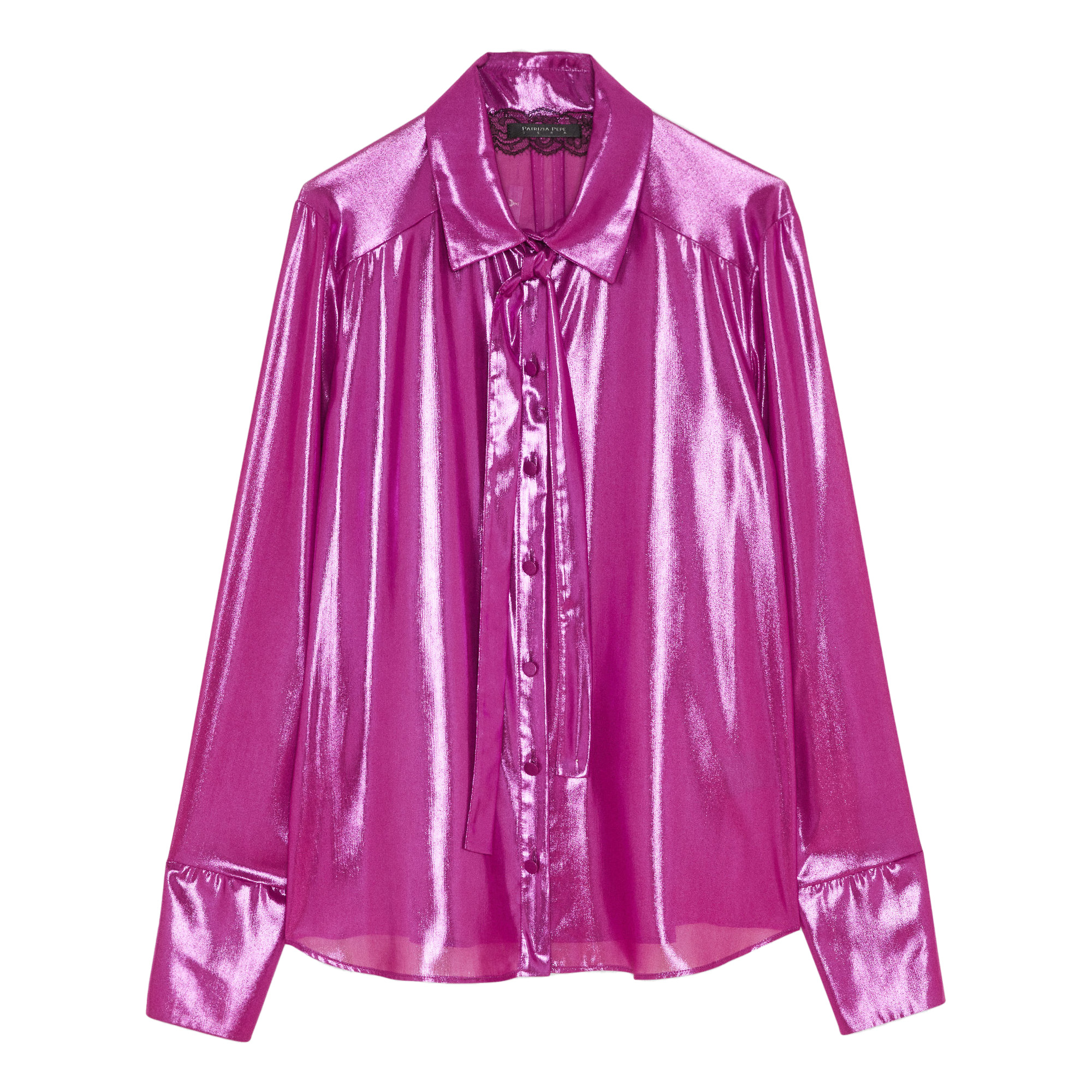 Patrizia Pepe • Glimmende Paarse Blouse • 32 (IT38)