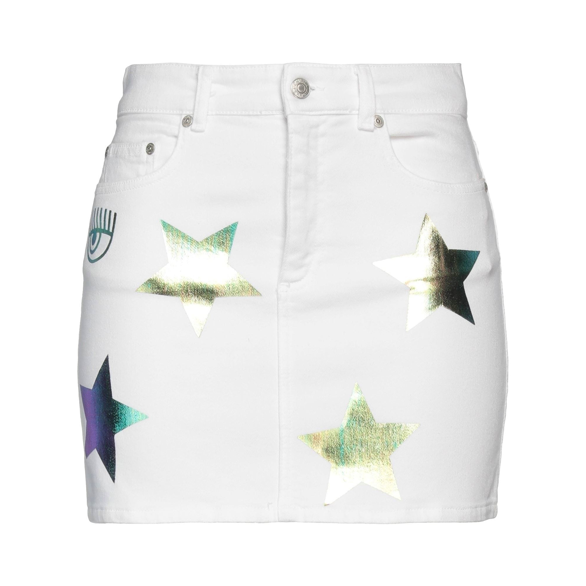 Chiara Ferragni • Witte Denim Mini Rok • 26