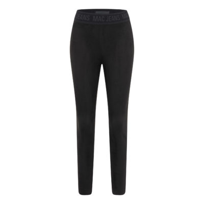 MAC • zwarte suède look legging