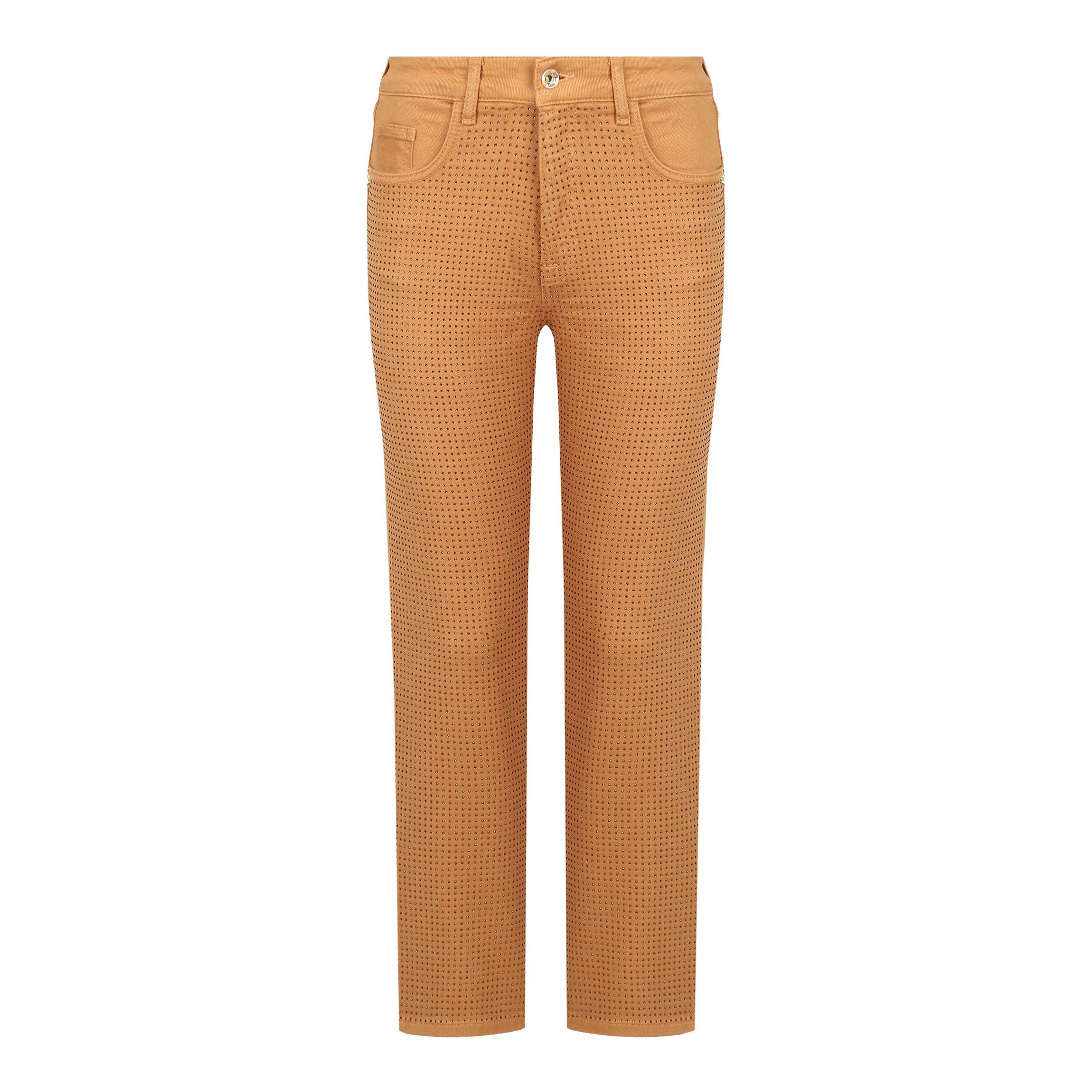 Patrizia Pepe • Bruine Jeans Met Steentjes • 26
