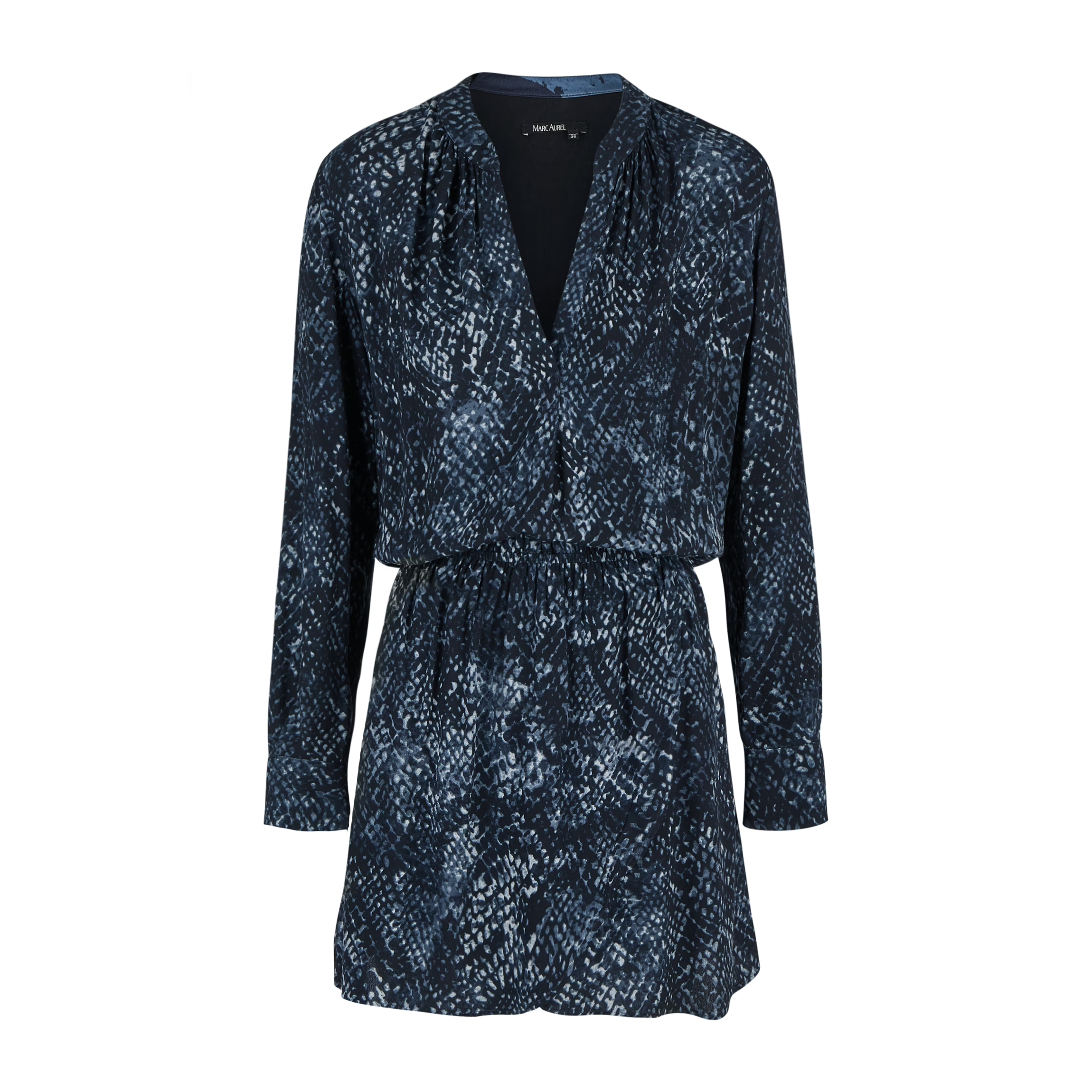 Marc Aurel • Korte Jurk Blauw Motief • 36
