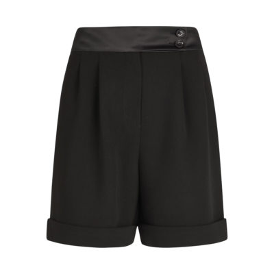 Marc Aurel • zwarte shorts met satijnen band