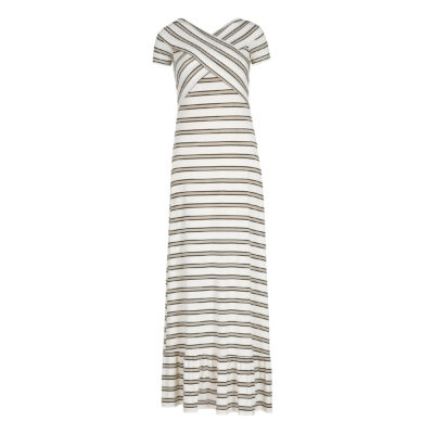 Patrizia Pepe • gestreepte maxi jurk