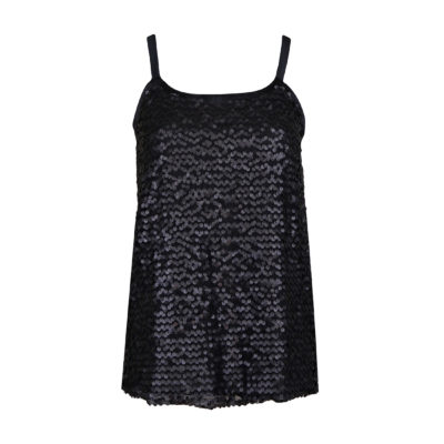 Verysimple • zwarte pailletten top
