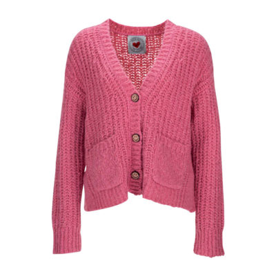 Frogbox • roze wollen vest