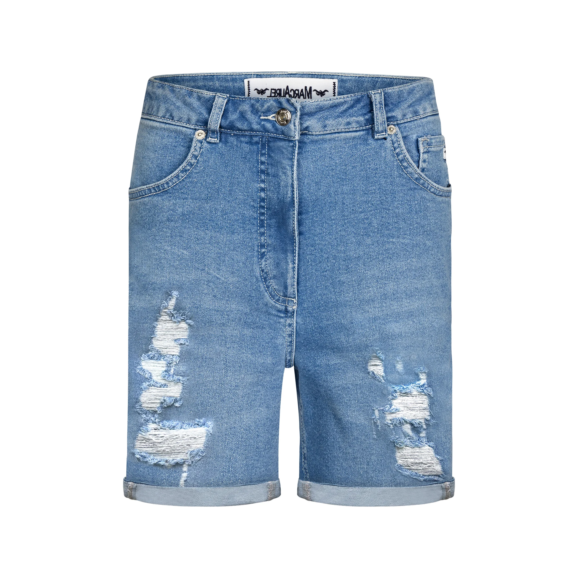 Marc Aurel • Denim Shorts Destroyed • 36