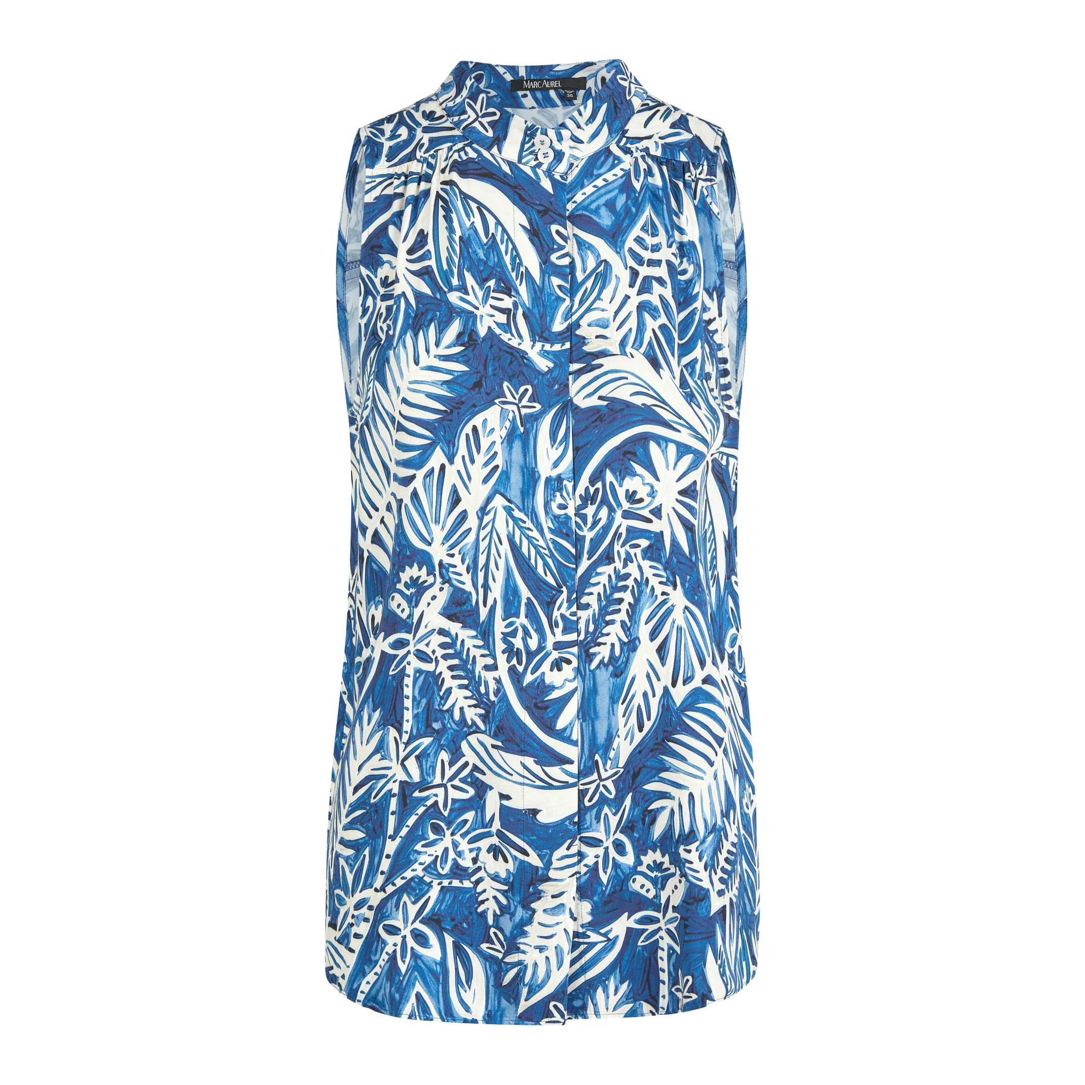 Marc Aurel • Blauwe Blouse Top • 36