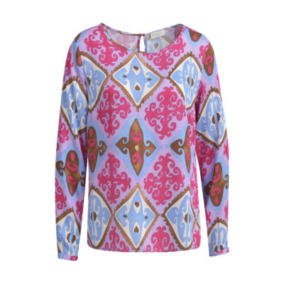 Milano Italy • lila blouse met motief
