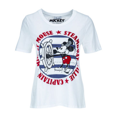 Princess goes Hollywood • wit t-shirt steamboat willie