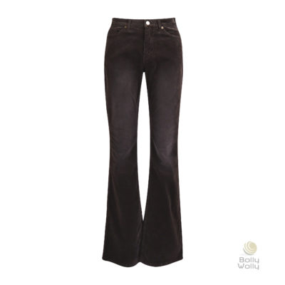 MAC • donkerbruine ribfluwelen pantalon Boot