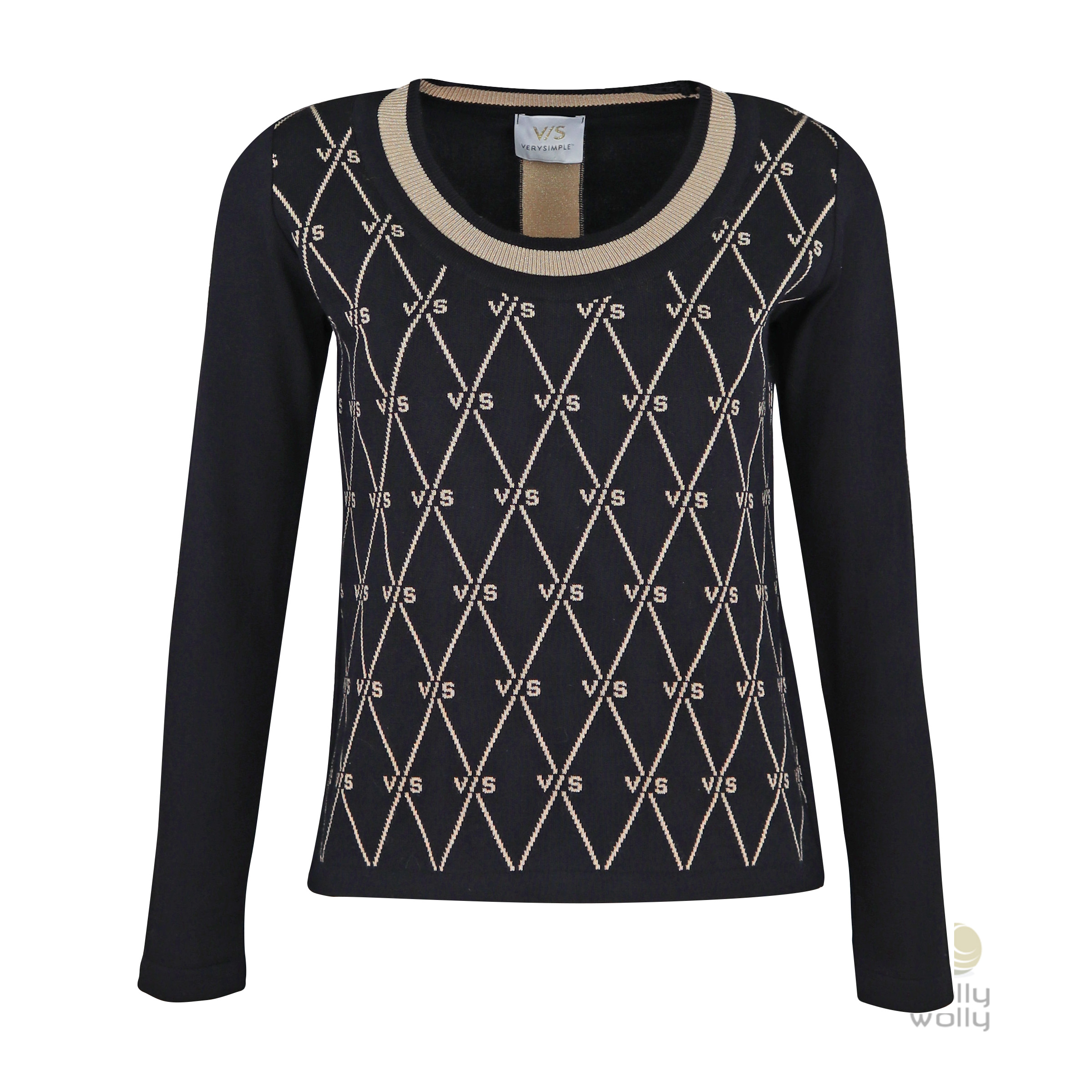 Verysimple • Zwarte Wollen Trui • S