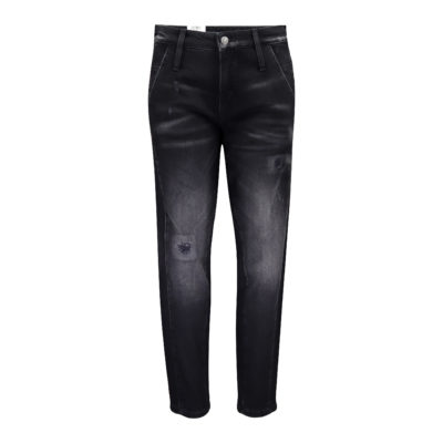 MAC • zwarte Boyfriend destroyed jeans