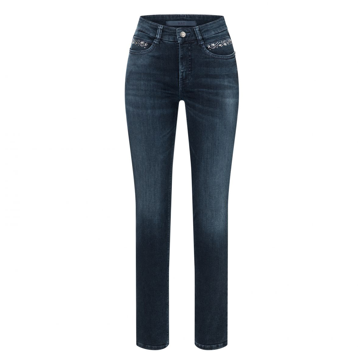 Mac • Donkerblauwe Angela Stars Jeans • 36