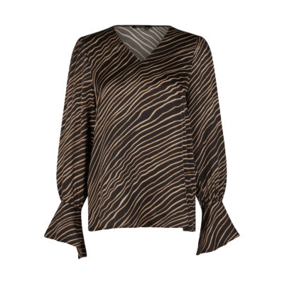 Marc Aurel • zwarte gestreepte blouse