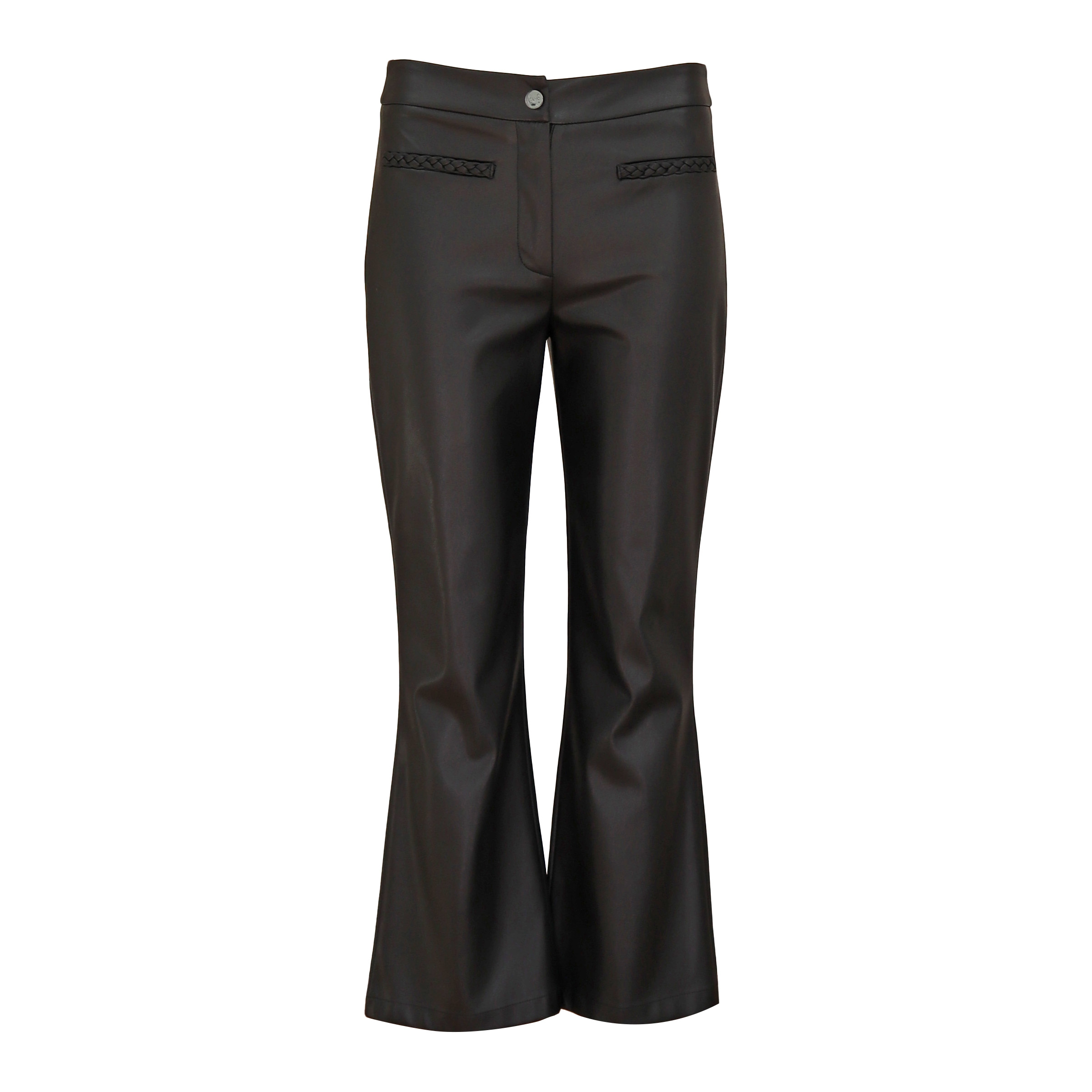 Liu Jo • Zwarte Faux Leather Pantalon • Xs (IT40)