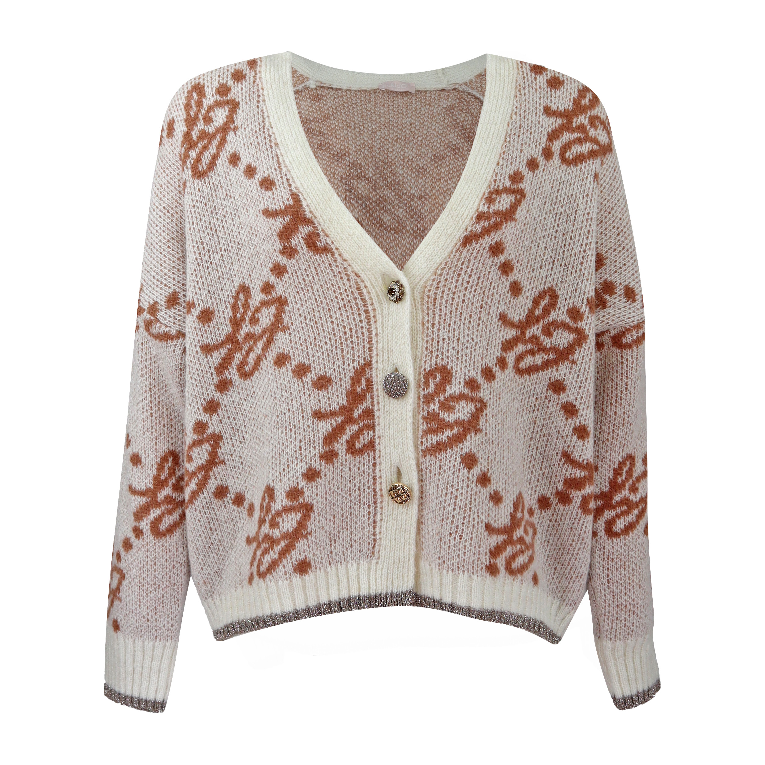 Liu Jo • Bruin Met Creme Vest • Xl