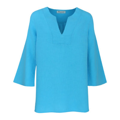 Backstage • blauwe linnen tuniek Lena