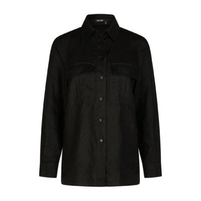 Marc Aurel • zwarte linnen blouse