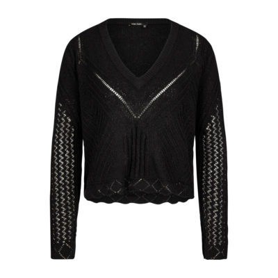 Marc Aurel • zwarte crochet trui